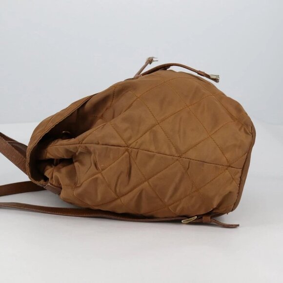 PRADA Backpack Nylon Brown Gold Auth yk18648 main image 9